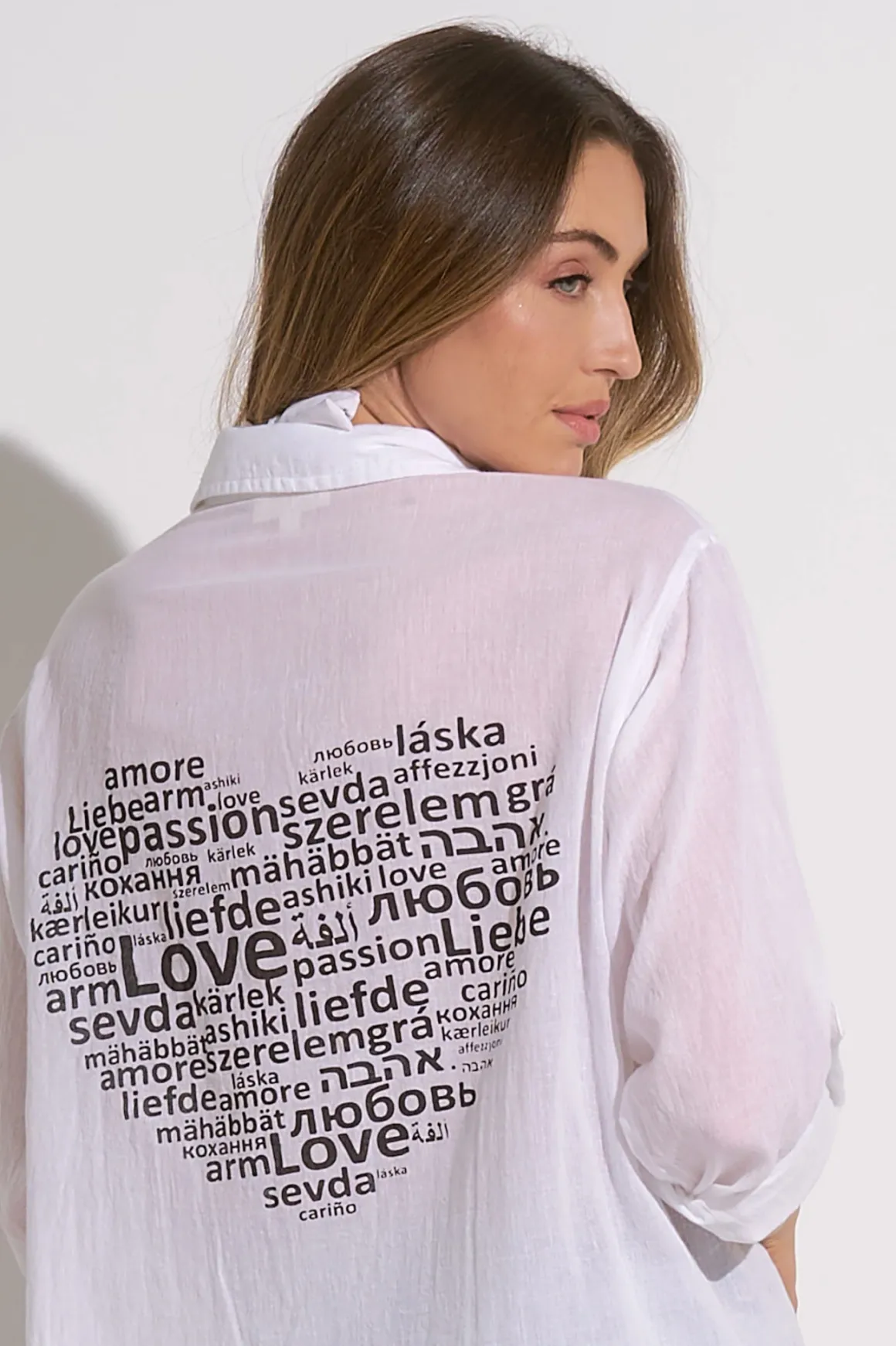 Elan Heart Button Down