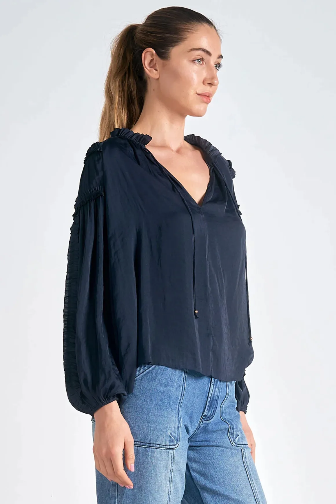 Elan Tie Neck Shirt