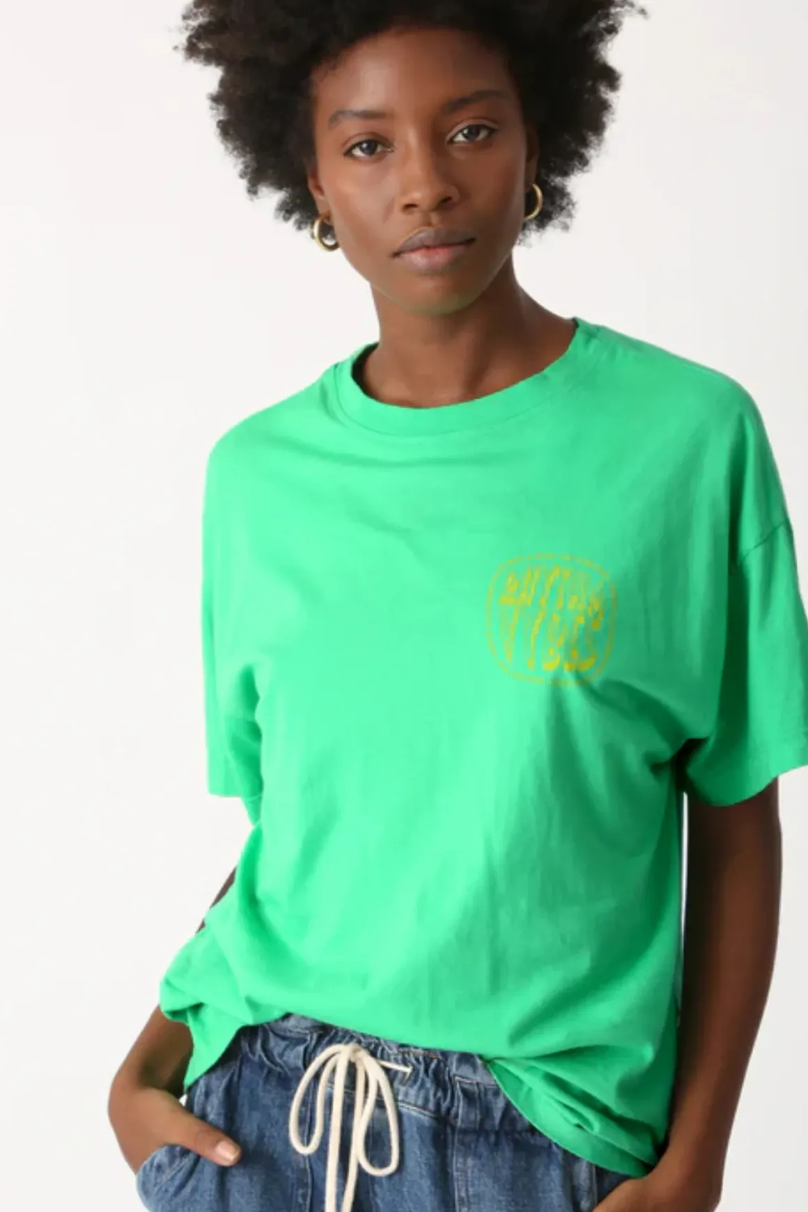 Electric & Rose Kelly Green Festival Signature Tee *Final Sale*