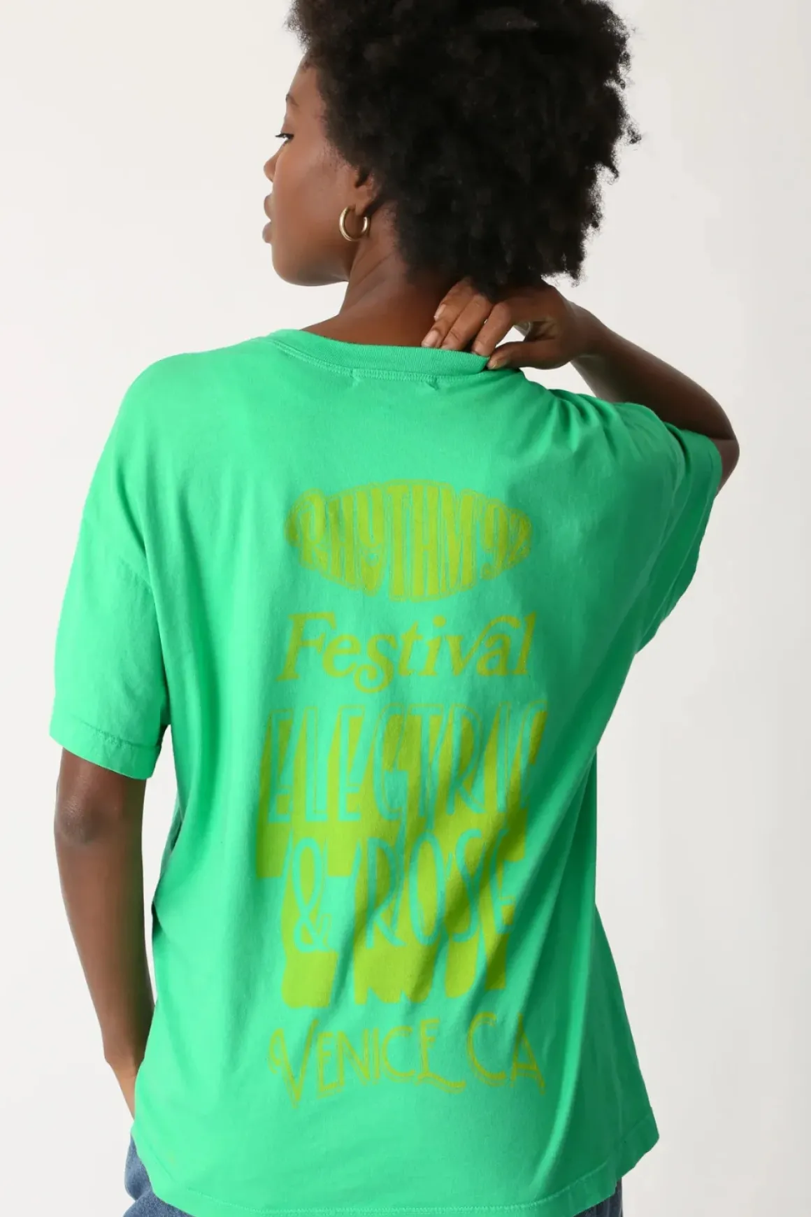 Electric & Rose Kelly Green Festival Signature Tee *Final Sale*