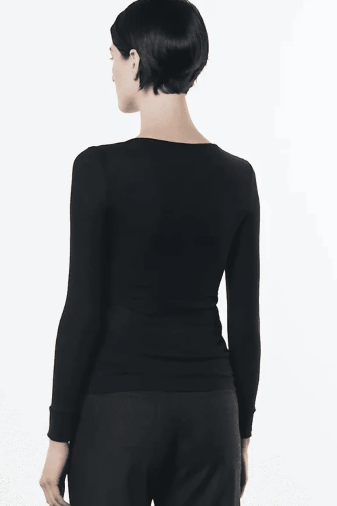 Enza Costa Cashmere Tencel Baby Rib Henley
