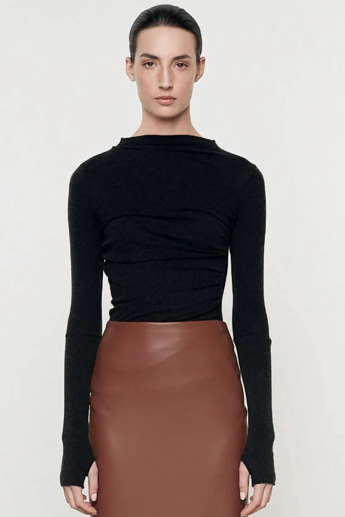 Enza Costa Cashmere Twist Top