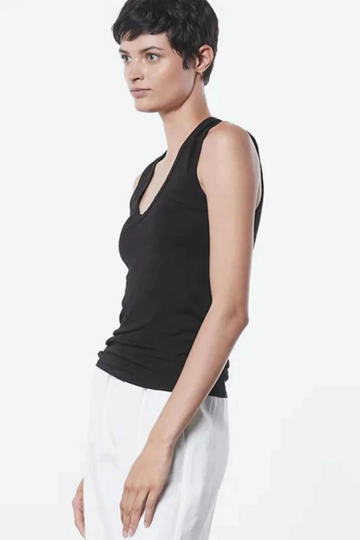 Enza Costa Essential Sleeveless U Tank