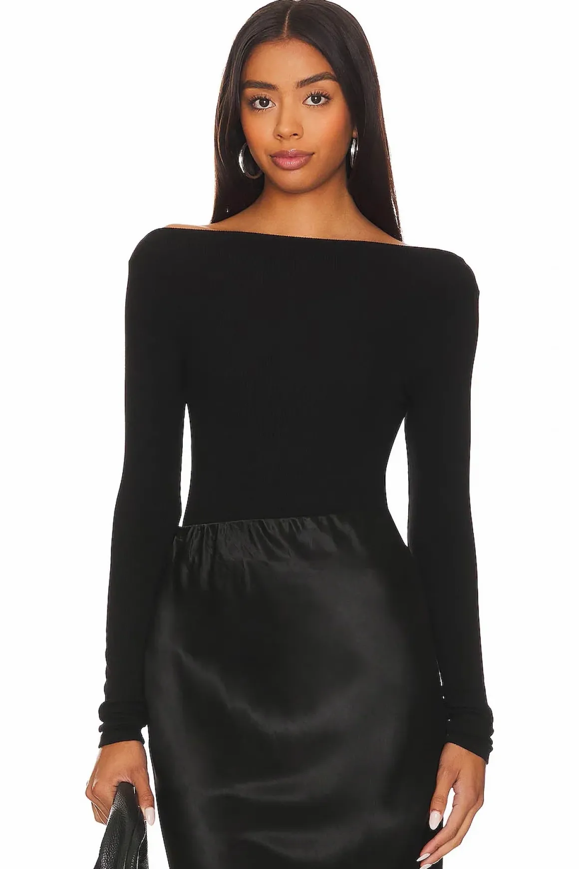 Enza Costa Silk Knit Boatneck Top