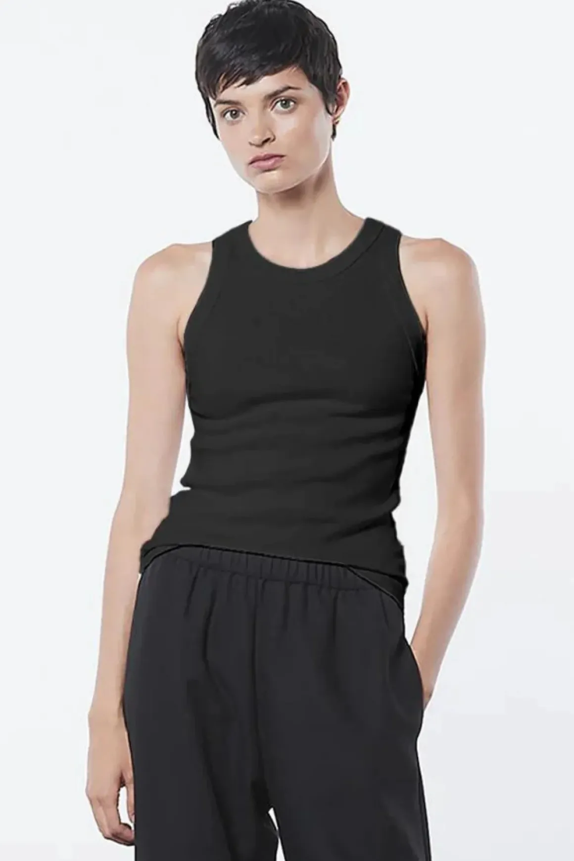 Enza Costa Supima Rib Sheath Tank