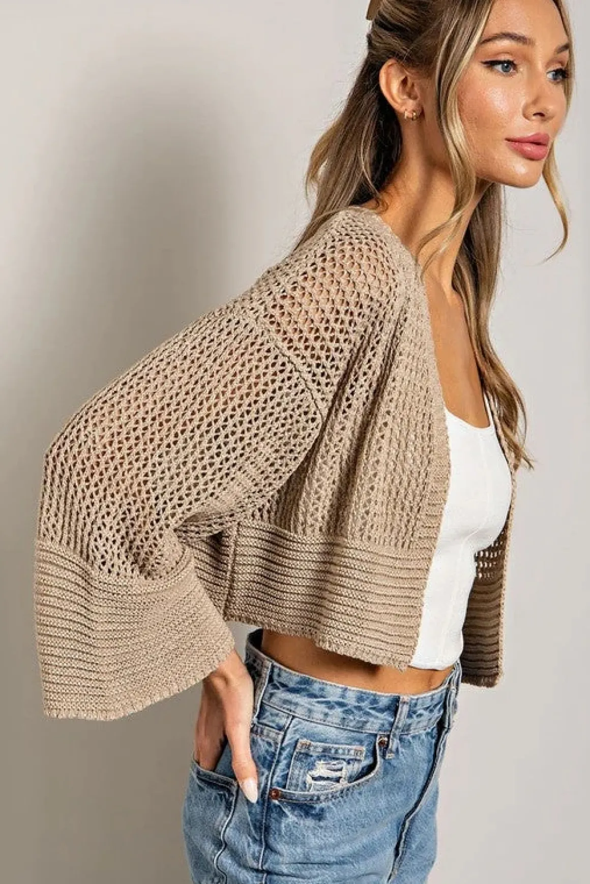 Eyelet Knit Cardigan *Online Only*
