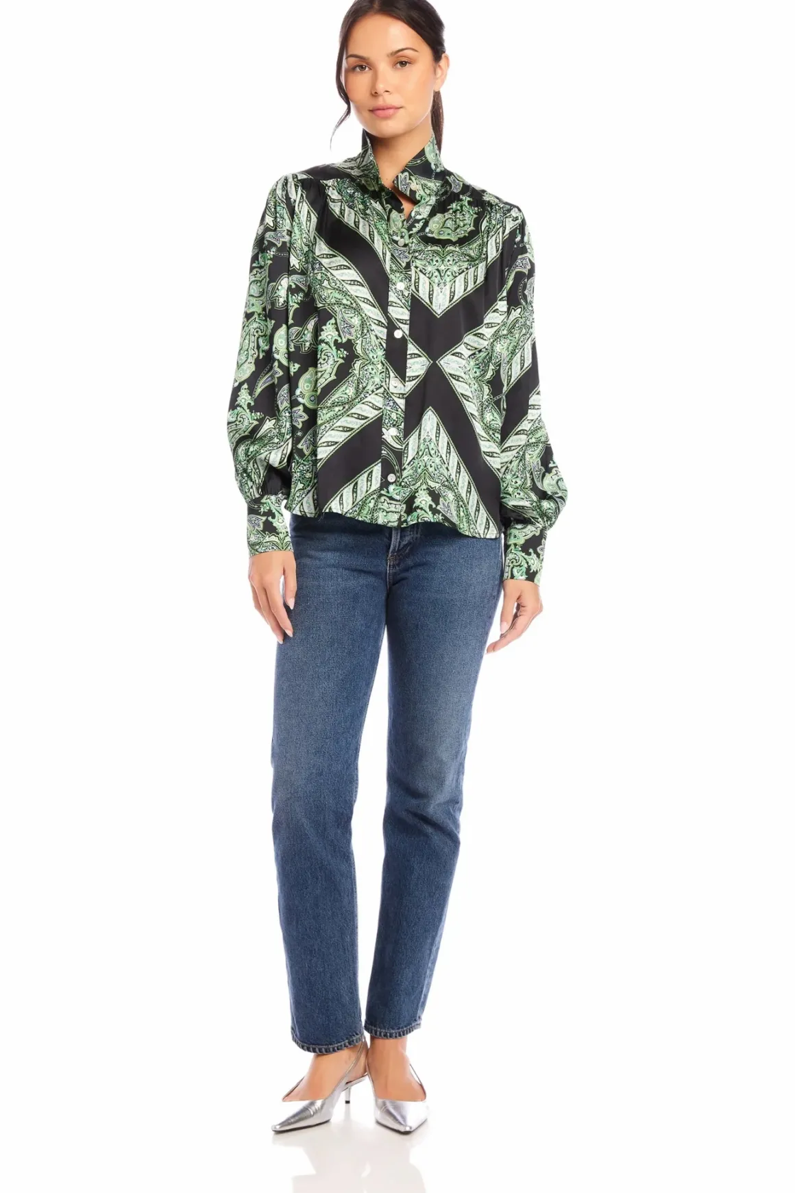 fifteen_twenty_chloe_prin_3.webp Fifteen Twenty Chloe Printed Blouse
