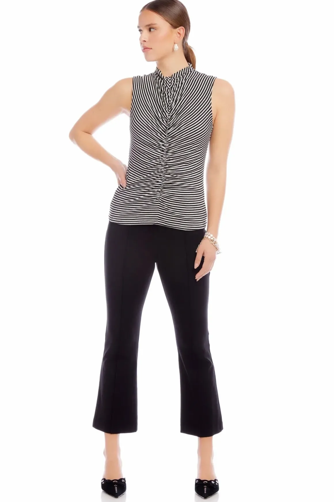 Fifteen Twenty Sigourney Pintuck Pants