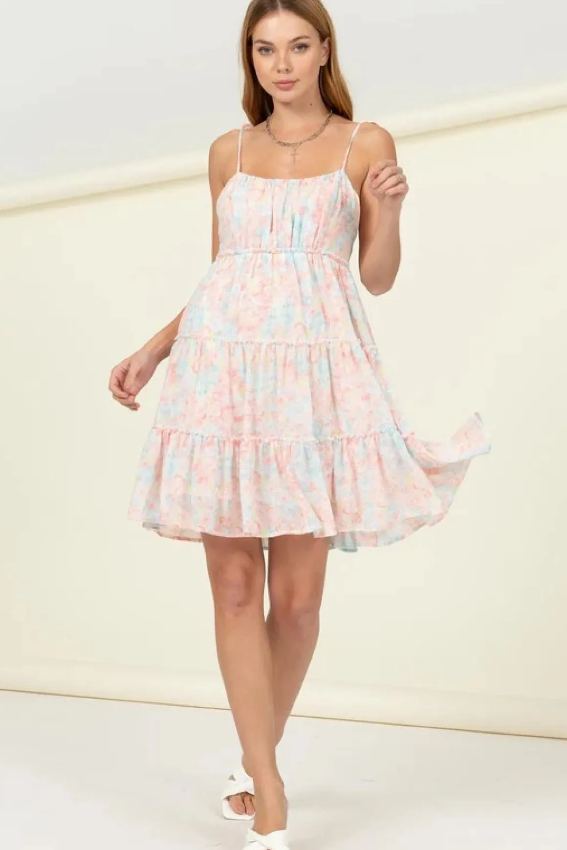 flirty_floral_tiestrap_mi_4.webp Flirty Floral Tie-Strap Midi Dress *Online Only*