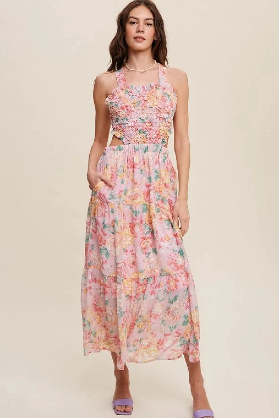 floral_bubble_textured_tw_2.webp Floral Bubble Textured Two-Piece Style Maxi Dress *Online Only*