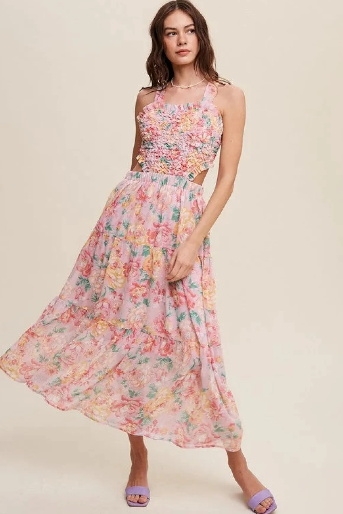 floral_bubble_textured_tw_4.webp Floral Bubble Textured Two-Piece Style Maxi Dress *Online Only*