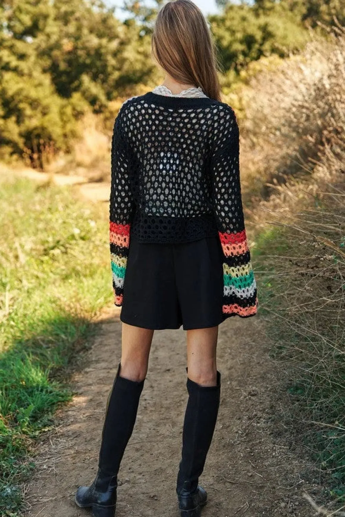 floral_crochet_striped_sl_10.webp Floral Crochet Striped Sleeve Cropped Knit Sweater *Onine Only*