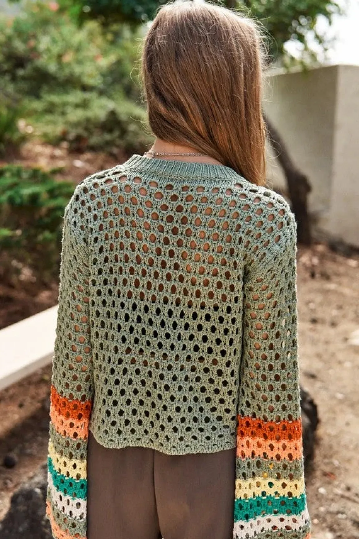 floral_crochet_striped_sl_5.webp Floral Crochet Striped Sleeve Cropped Knit Sweater *Onine Only*