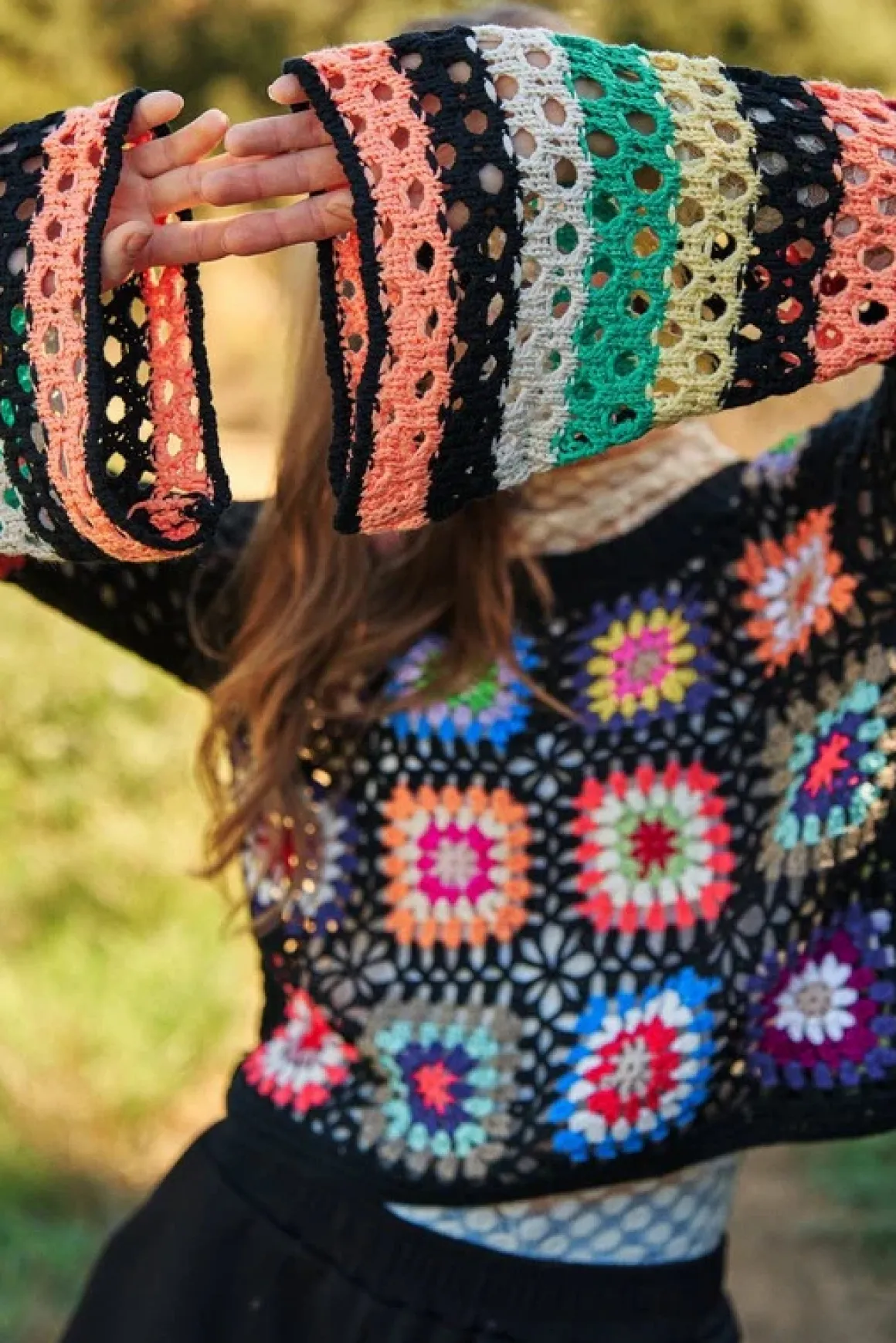 floral_crochet_striped_sl_7.webp Floral Crochet Striped Sleeve Cropped Knit Sweater *Onine Only*