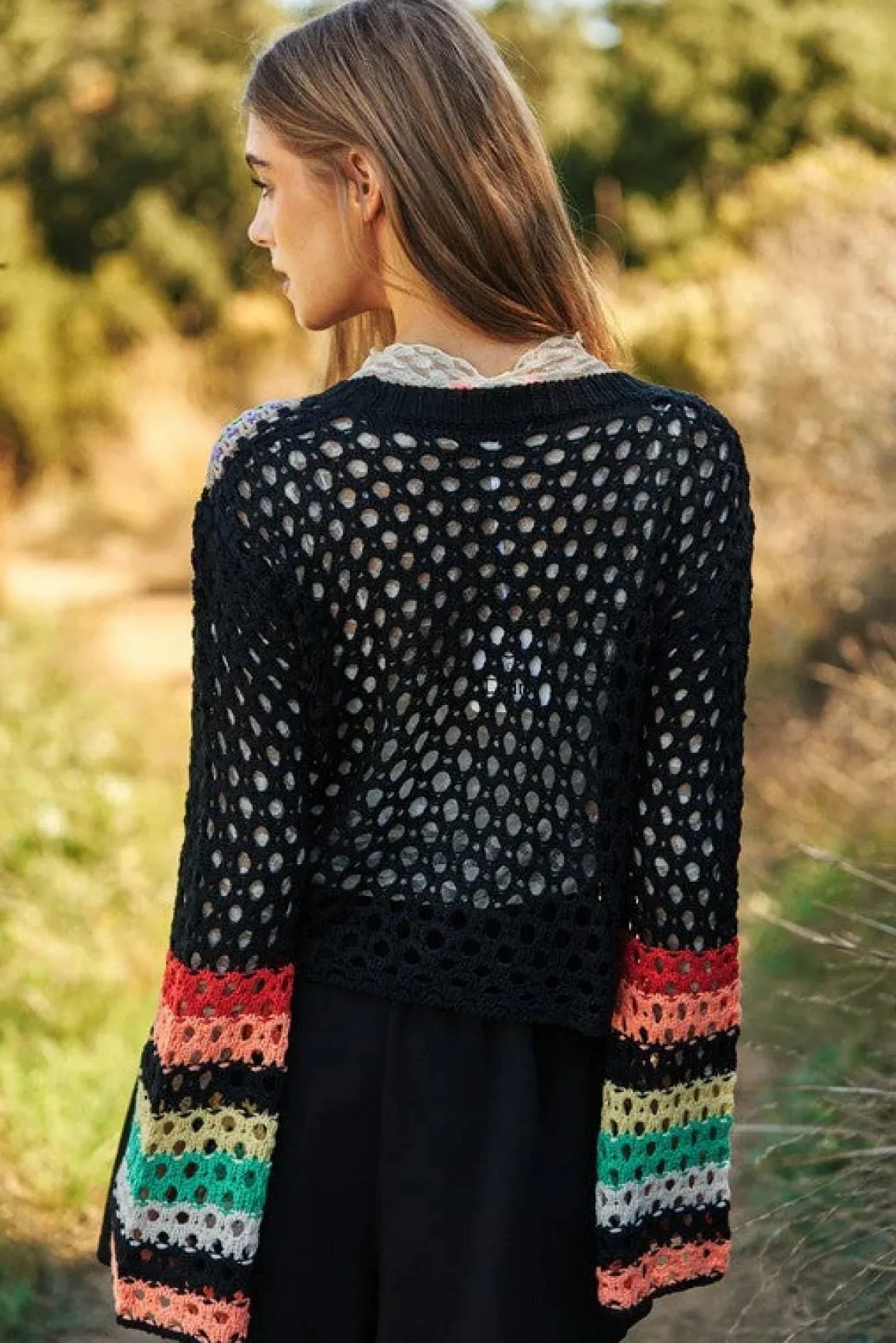 floral_crochet_striped_sl_8.webp Floral Crochet Striped Sleeve Cropped Knit Sweater *Onine Only*