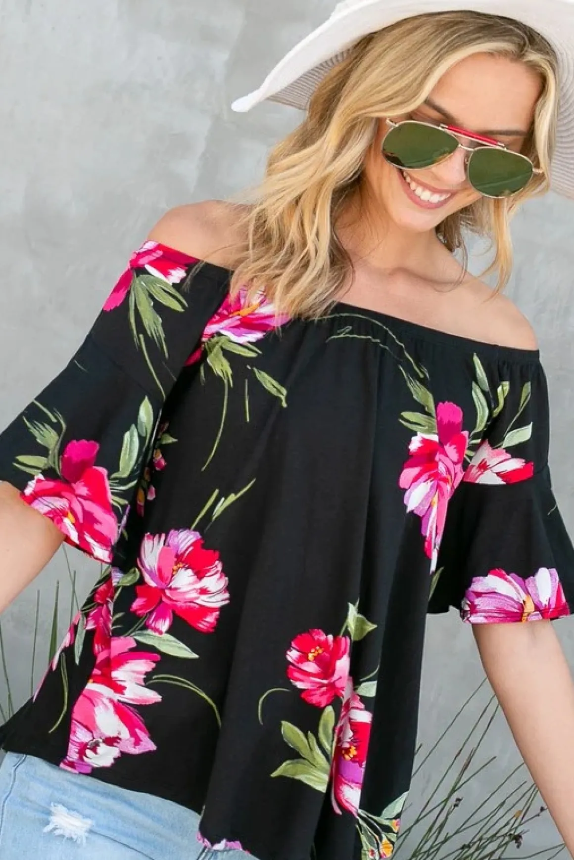 floral_off_shoulder_top_o_17.webp Floral Off Shoulder Top *Online Only*