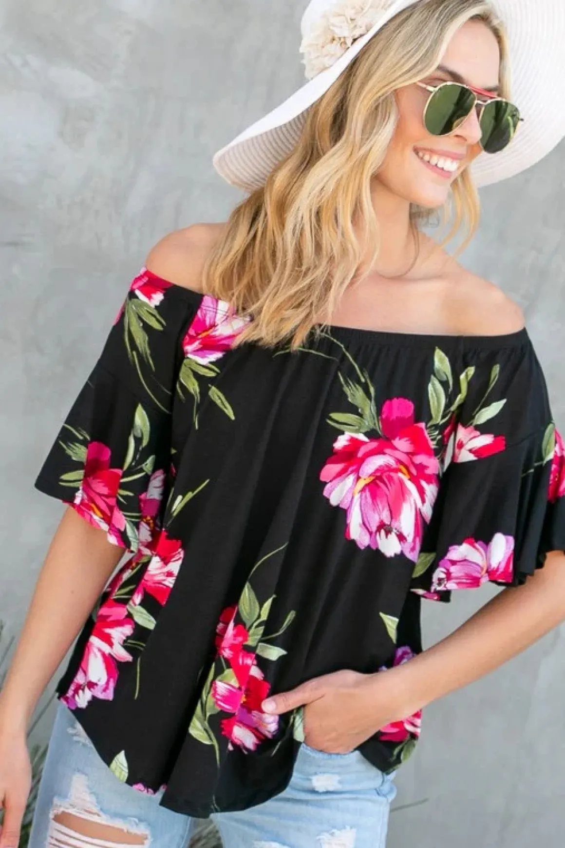 floral_off_shoulder_top_o_19.webp Floral Off Shoulder Top *Online Only*