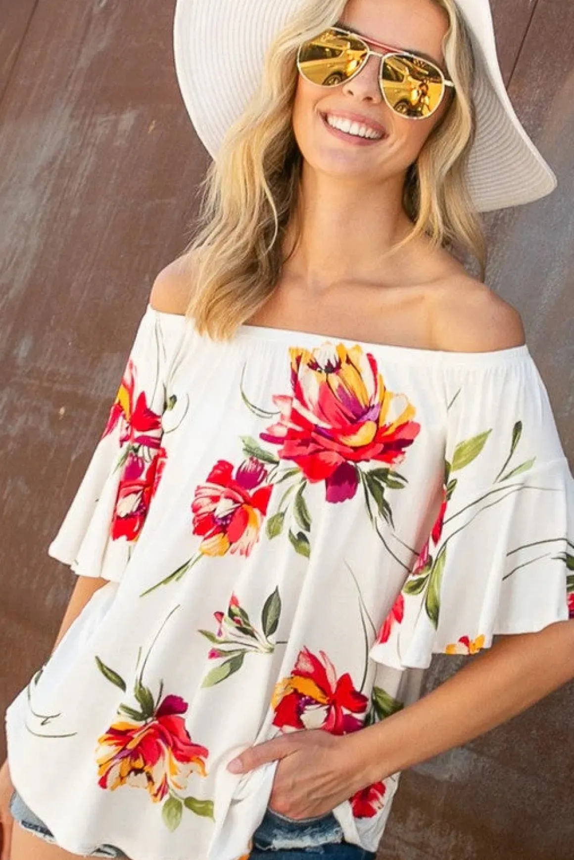 floral_off_shoulder_top_o_2.webp Floral Off Shoulder Top *Online Only*