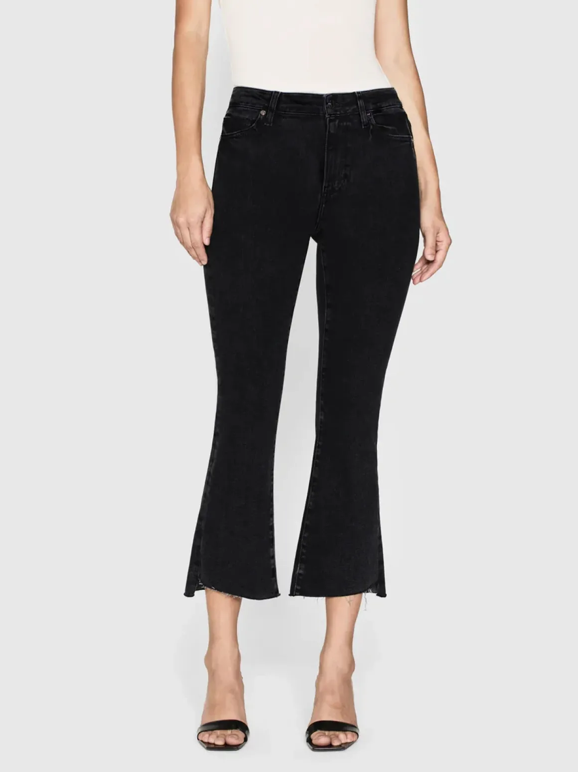 Frame Le Crop Mini Boot Cascade Hem Jeans