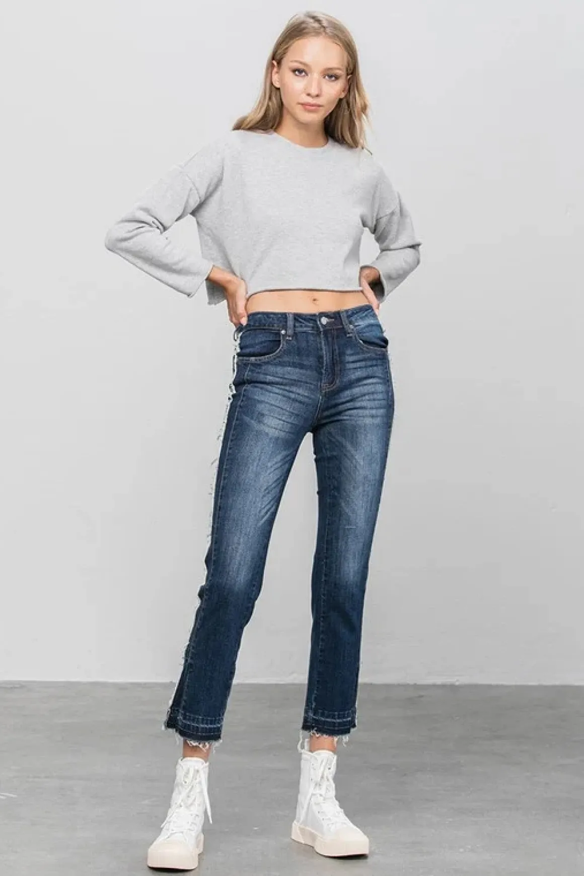 frayed_hem_cropped_straig_4.webp Frayed Hem Cropped Straight Jeans *Online Only*