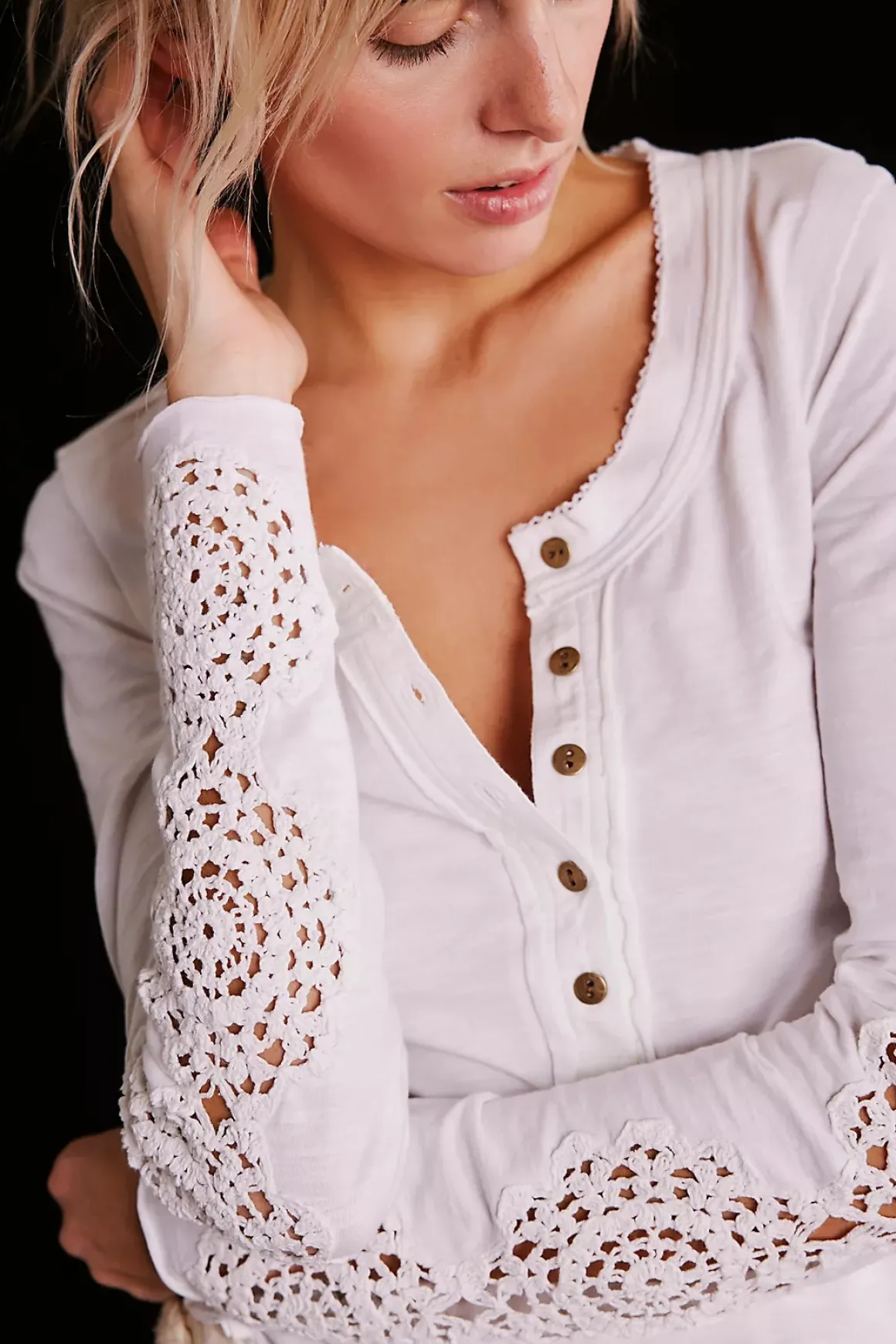 Free People Our Song Henley Top