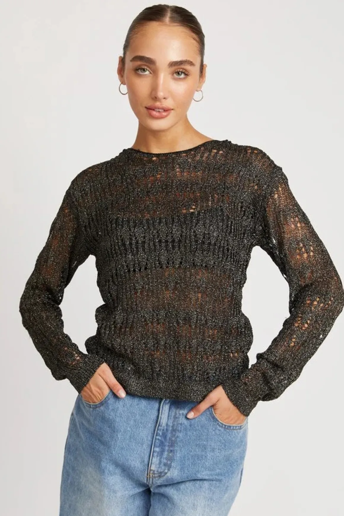 Glitter Yarn Layering Top *Online Only*