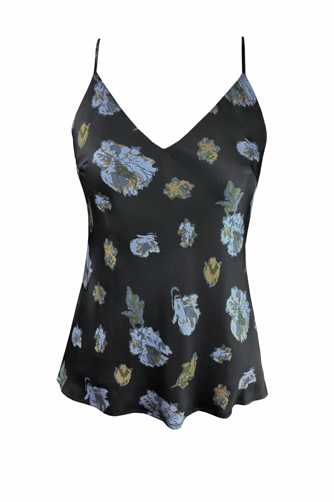 Gold Hawk Floral Silk Cami