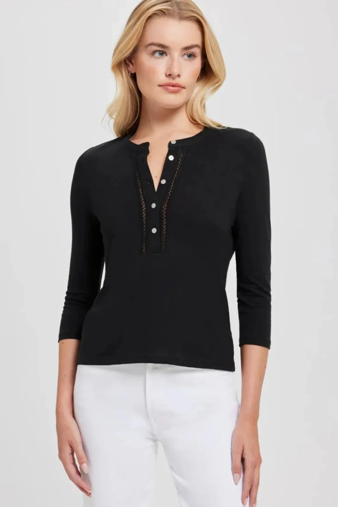Goldie Honor Embroidered Henley