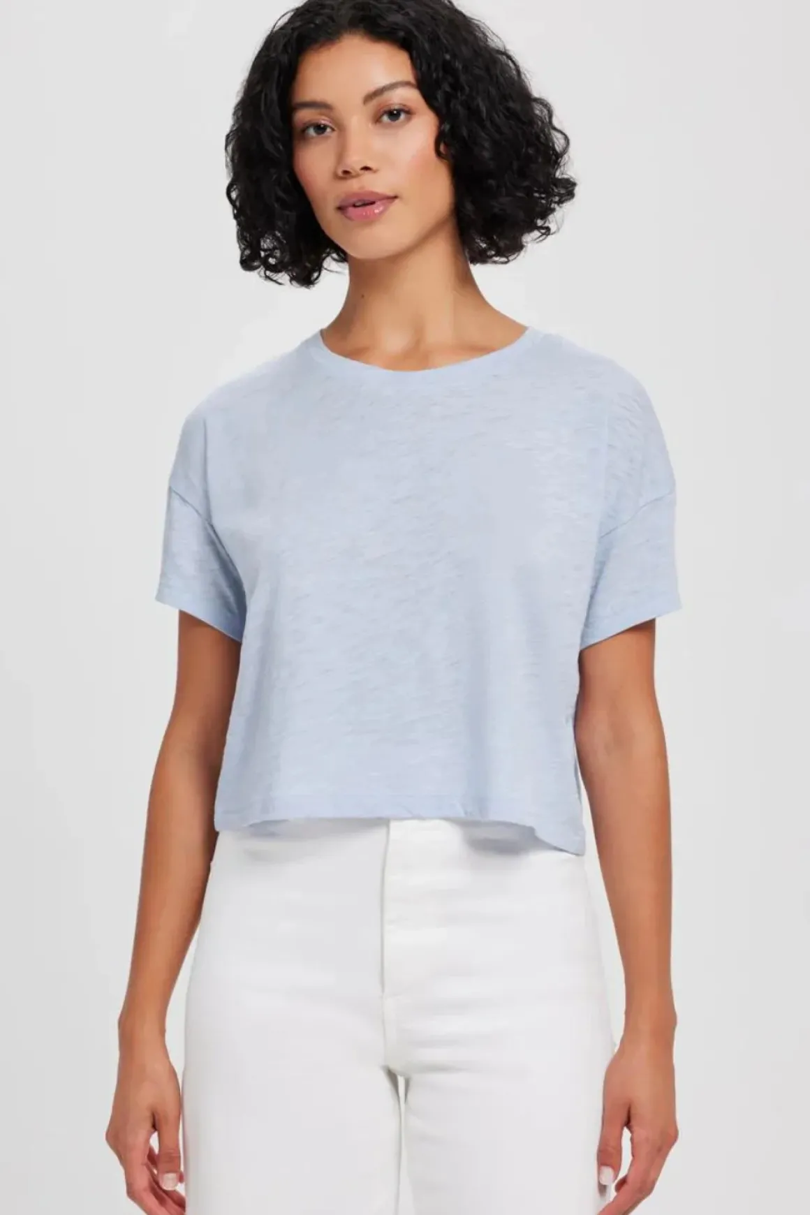 Goldie Signature Slub Crop Tee