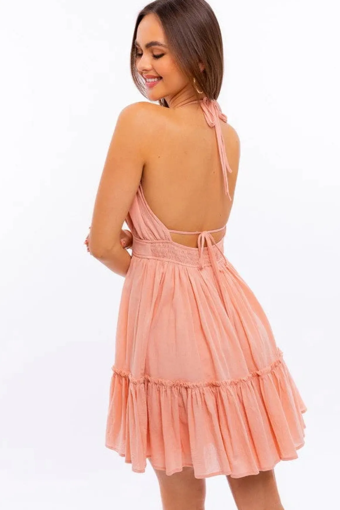 halter_babydoll_tiered_mi_8.webp Halter Babydoll Tiered Mini Dress *Online Only*