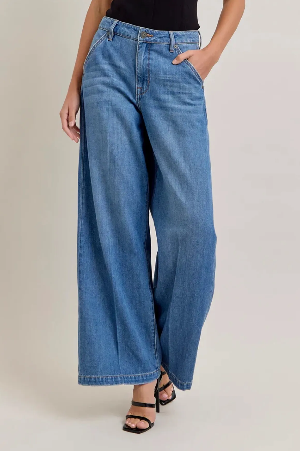 Hidden Jeans Nori Super Wide Leg Trousers