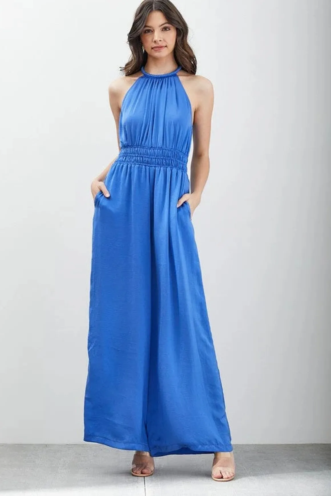 High Neck Sleeveless Jumpsuit *Online Only*