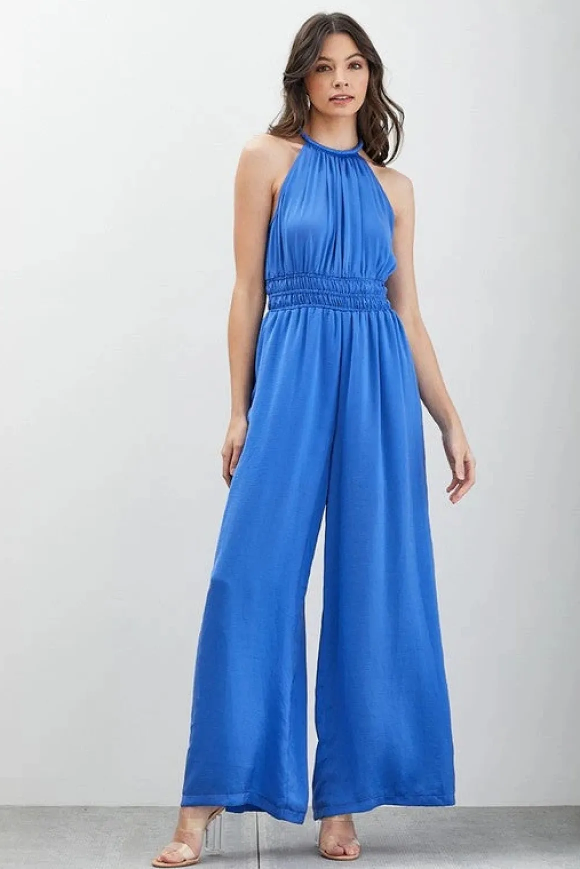 High Neck Sleeveless Jumpsuit *Online Only*
