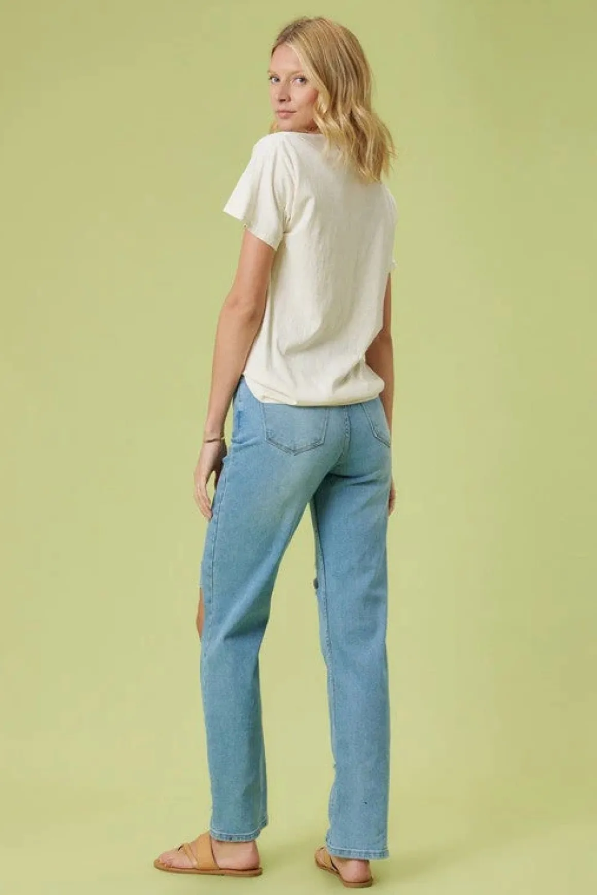 high_rise_distressed_wide_2.webp High Rise Distressed Wide Leg Jeans *Online Only*