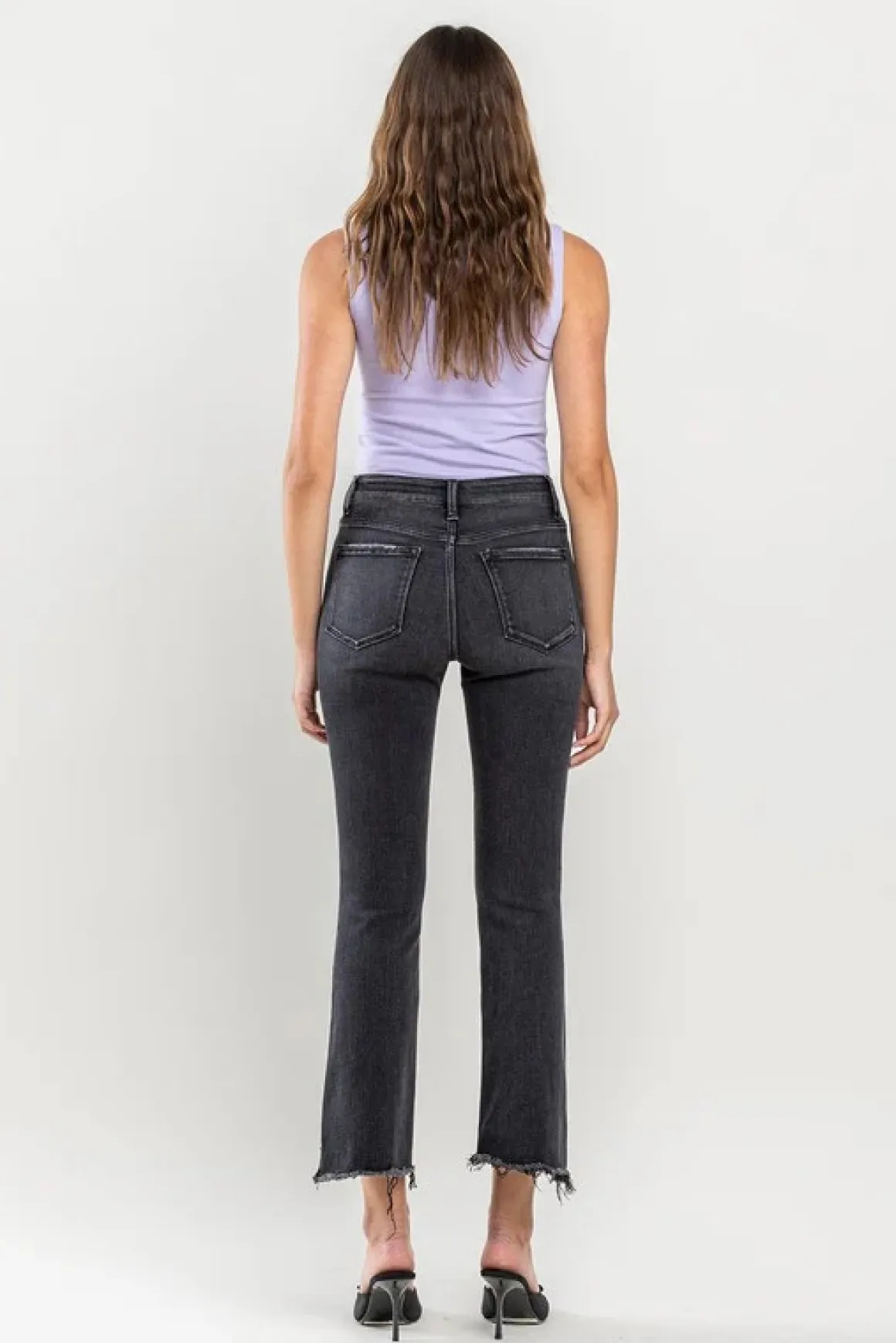 high_rise_raw_hem_crop_fl_7.webp High Rise Raw Hem Crop Flare Jeans *Online Only*