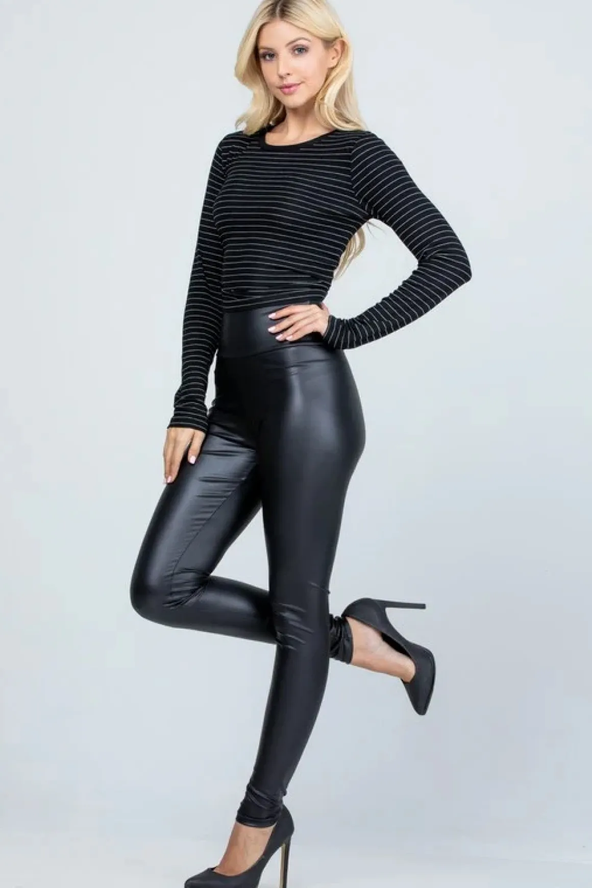 high_waisted_faux_leather_6.webp High Waisted Faux Leather Leggings *Online Only*