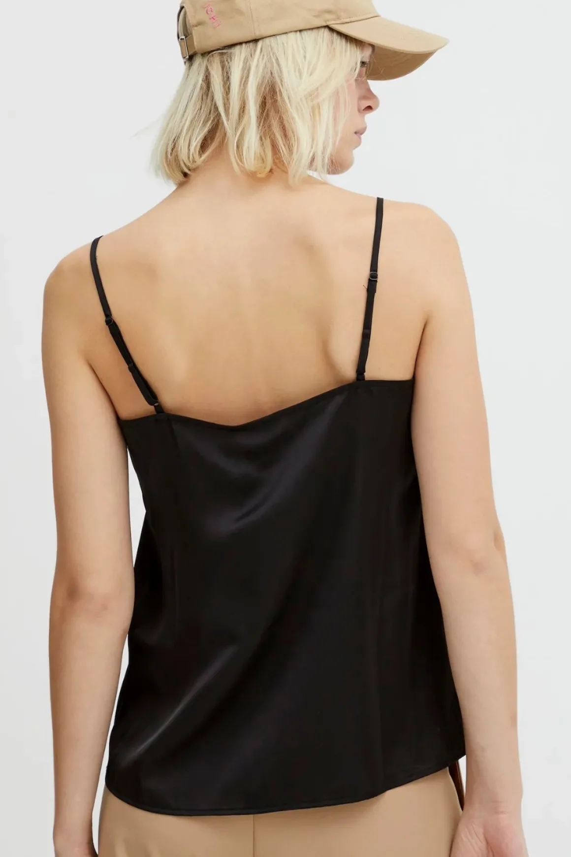 ICHI Ihtaia Silky Top with Lace *Final Sale*
