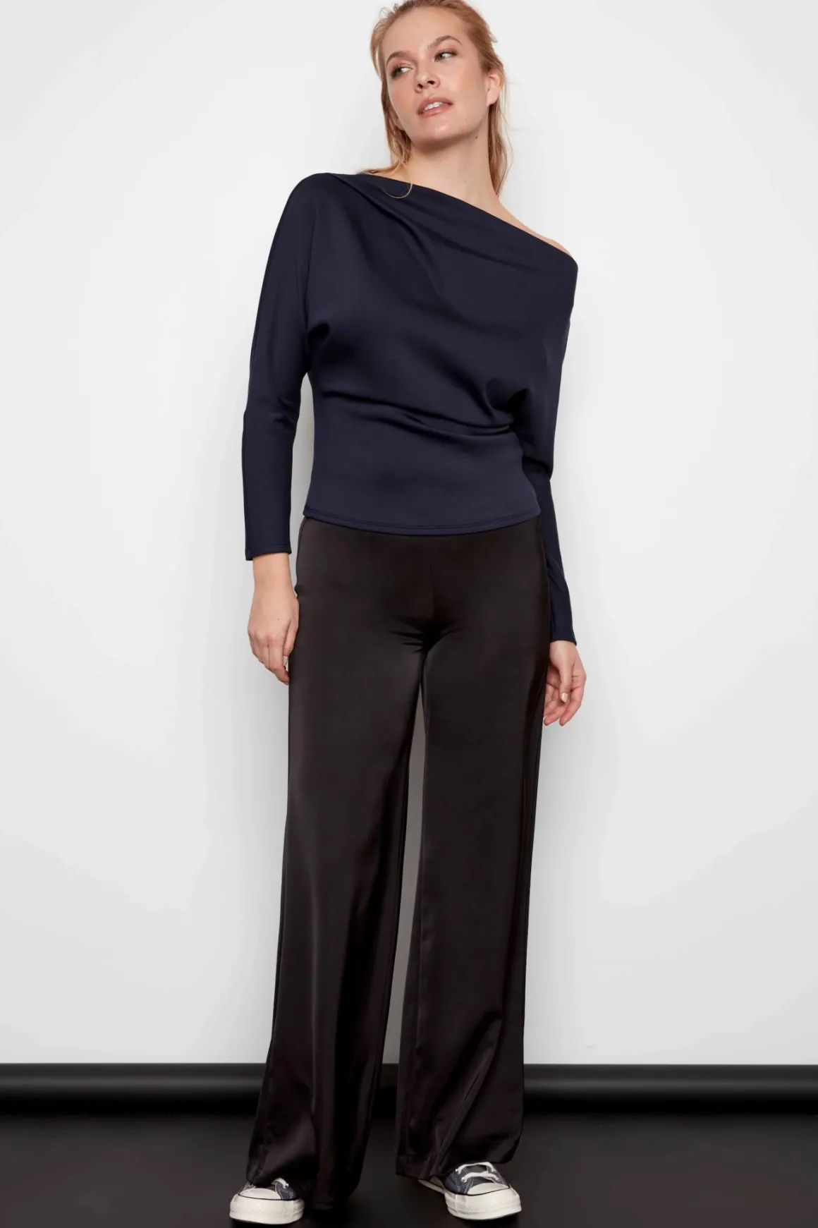 iLTM Dimitra Satin Wide Leg Pants