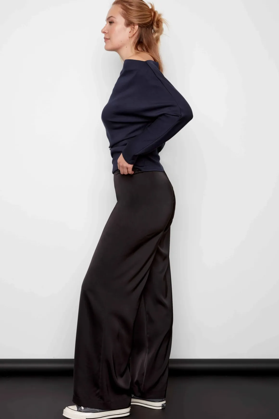 iLTM Dimitra Satin Wide Leg Pants