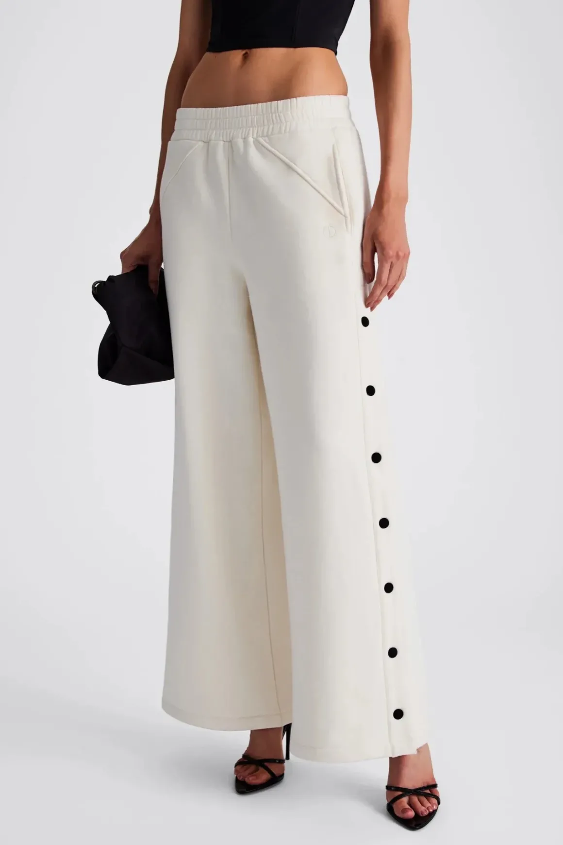 In/One Thalia Wide Leg Snap Pants