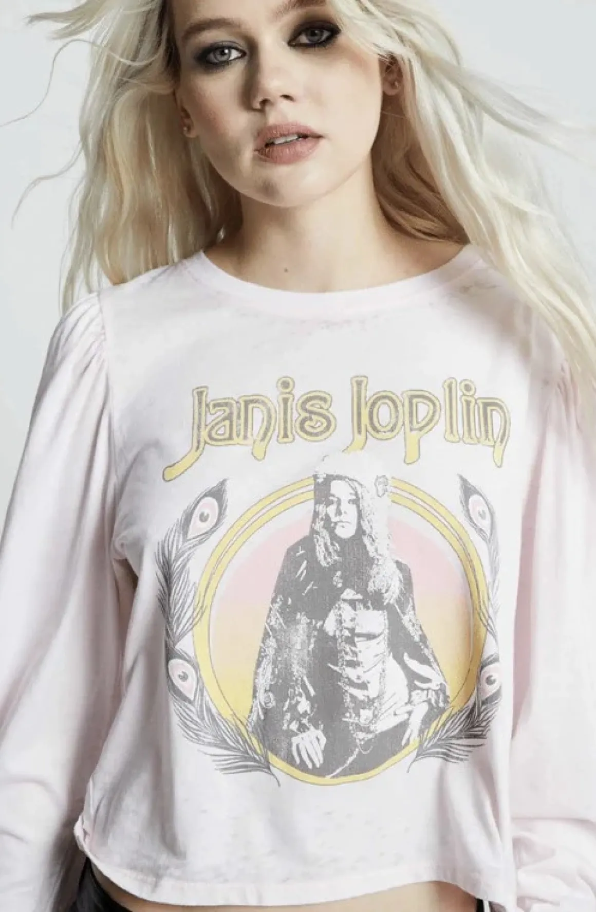 Janis Joplin Puff Long Sleeve Band Tee *Online Only*