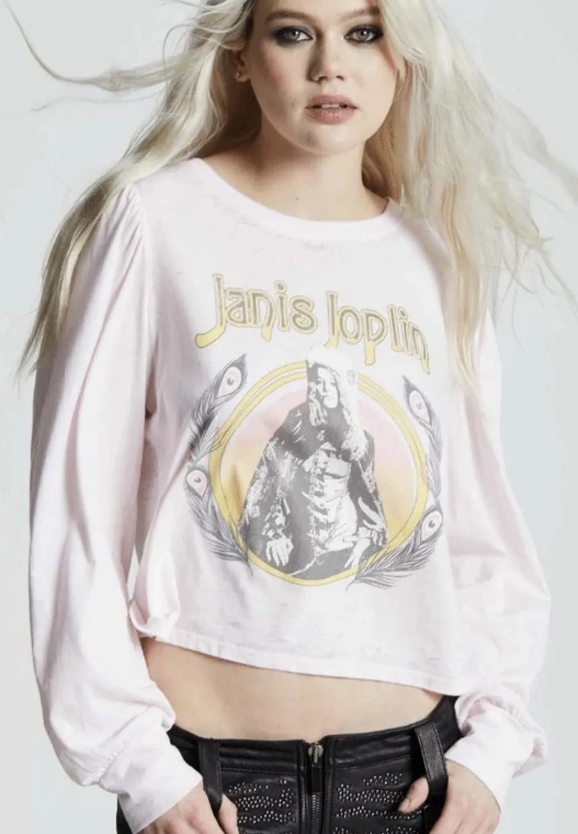 Janis Joplin Puff Long Sleeve Band Tee *Online Only*