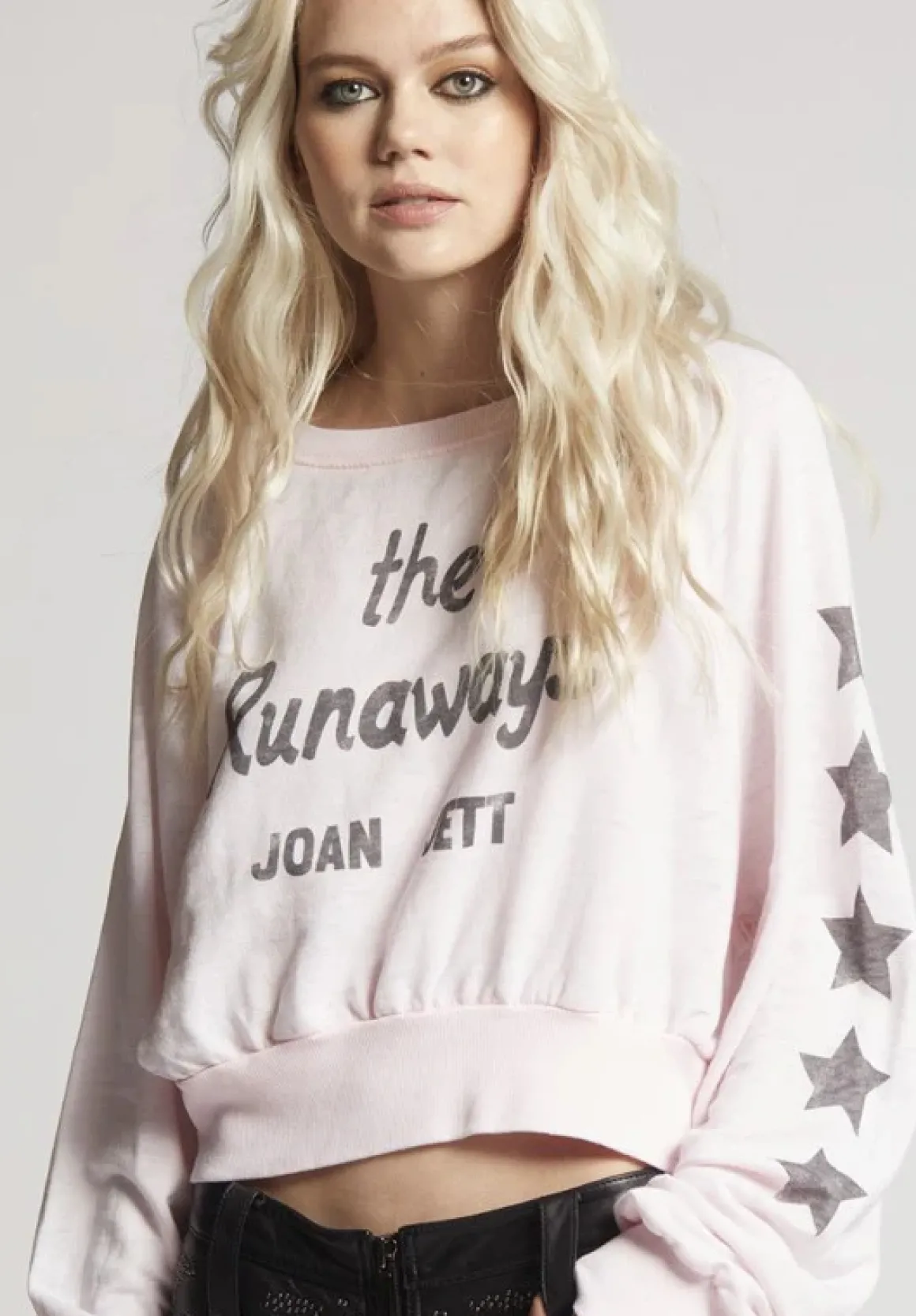 Joan Jett The Runaways Cropped Sweatshirt *Online Only*