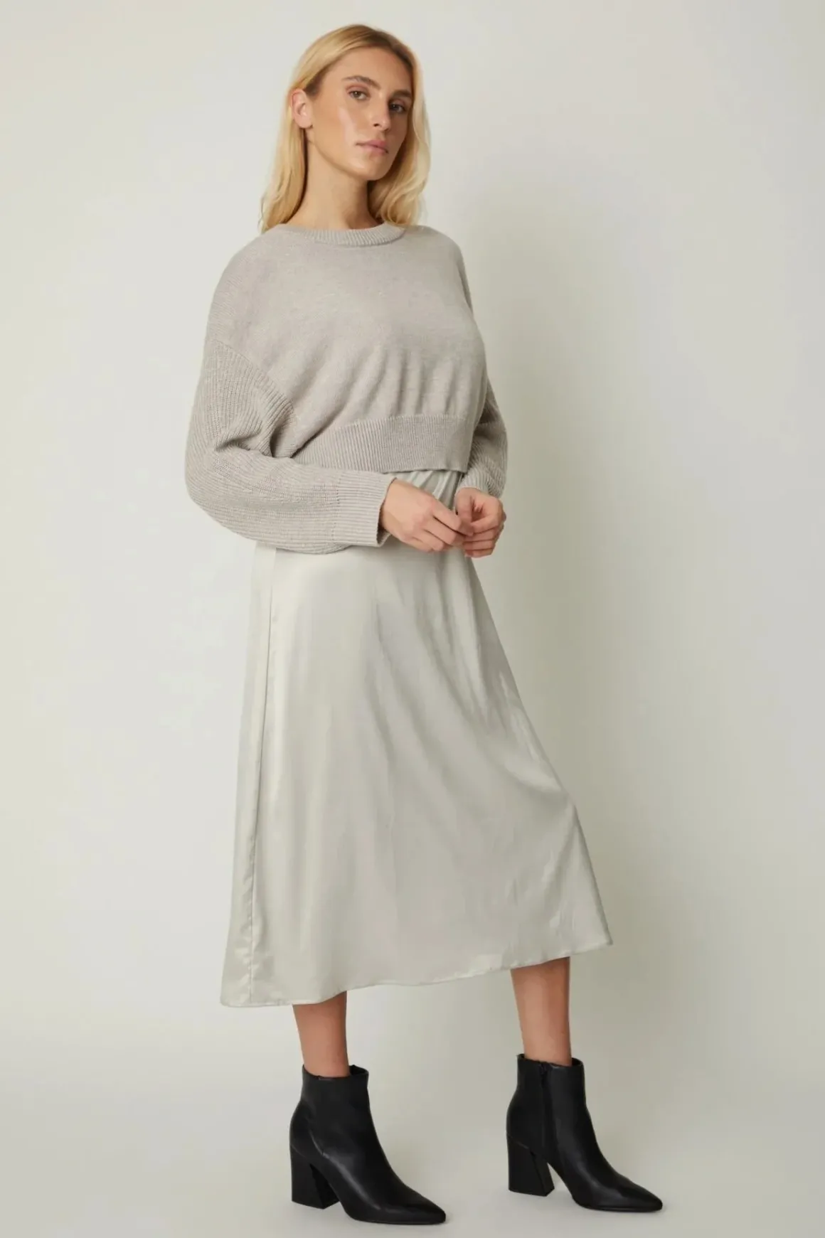JS71 Willow Sweater Slip Dress