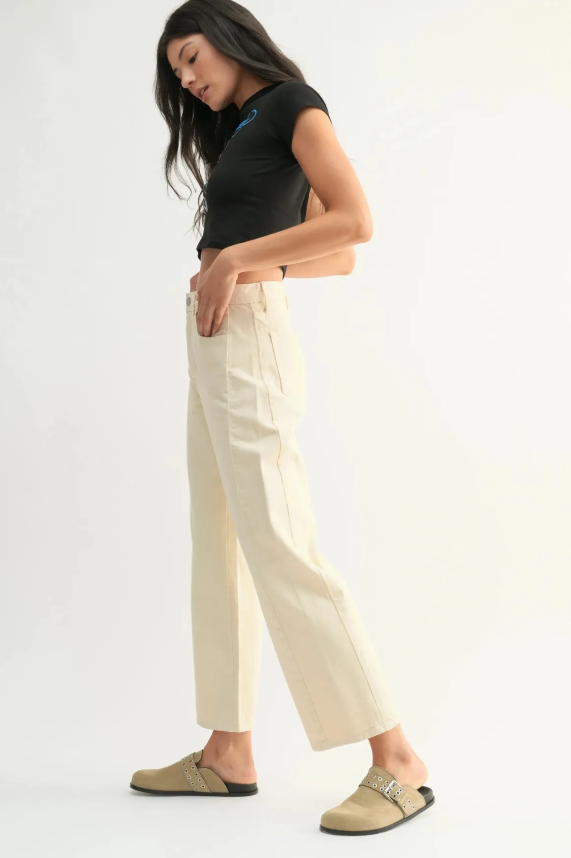 Just Black Denim Barrel Twist Jeans