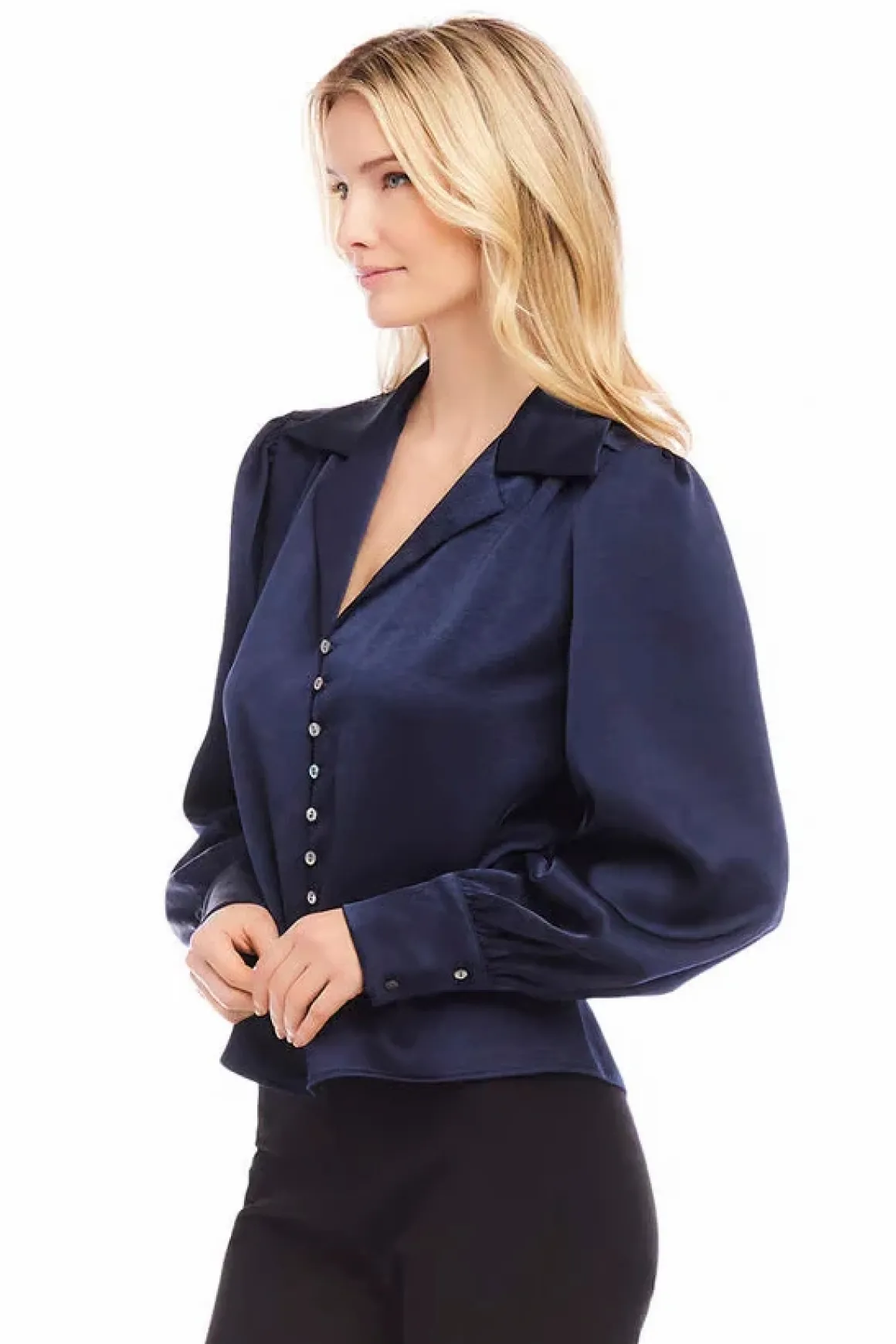 Karen Kane Shirred Blouse