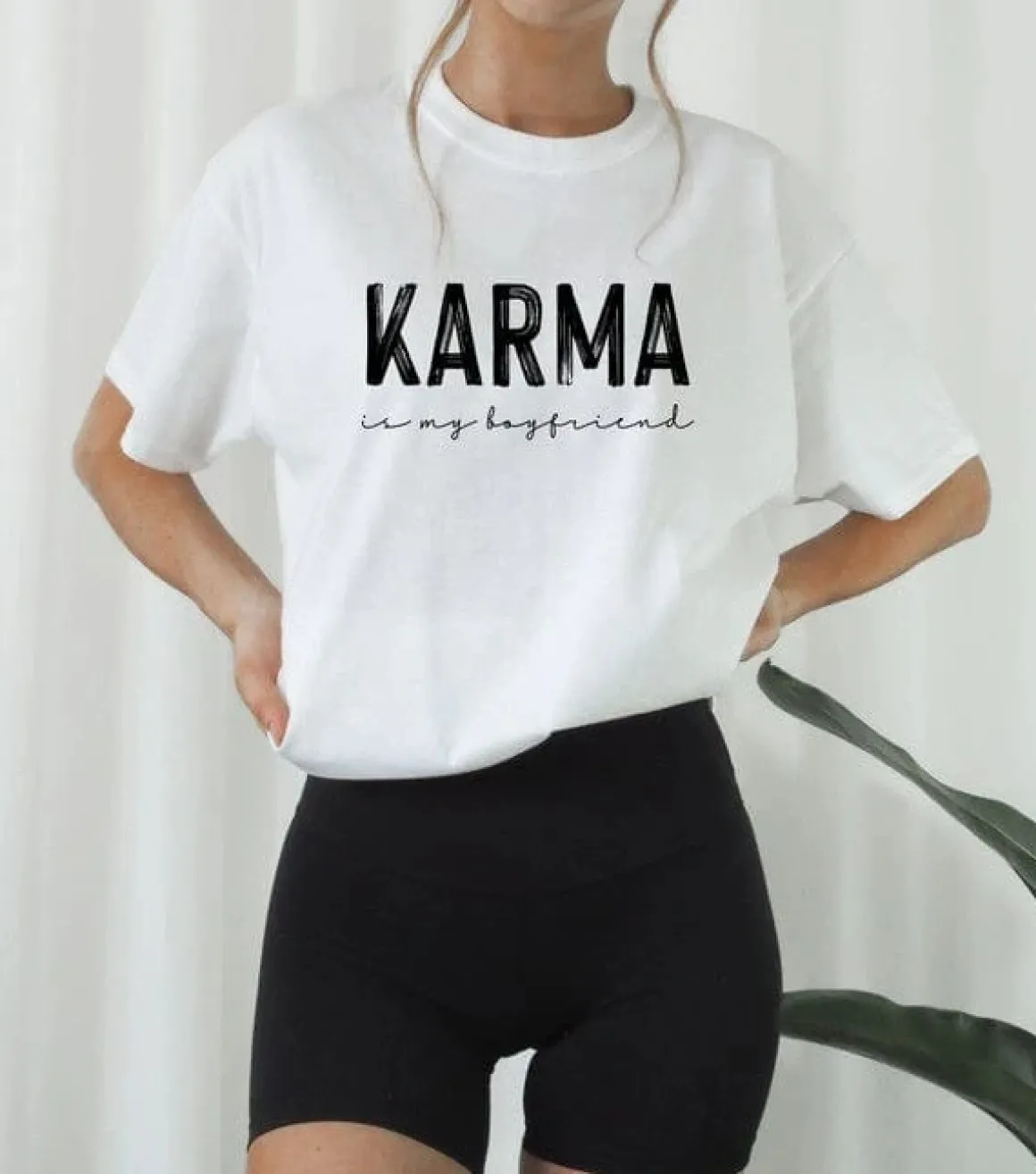 karma_is_my_boyfriend_gra_2.webp Karma is my Boyfriend Graphic Crew Neck Tee *Online Only*