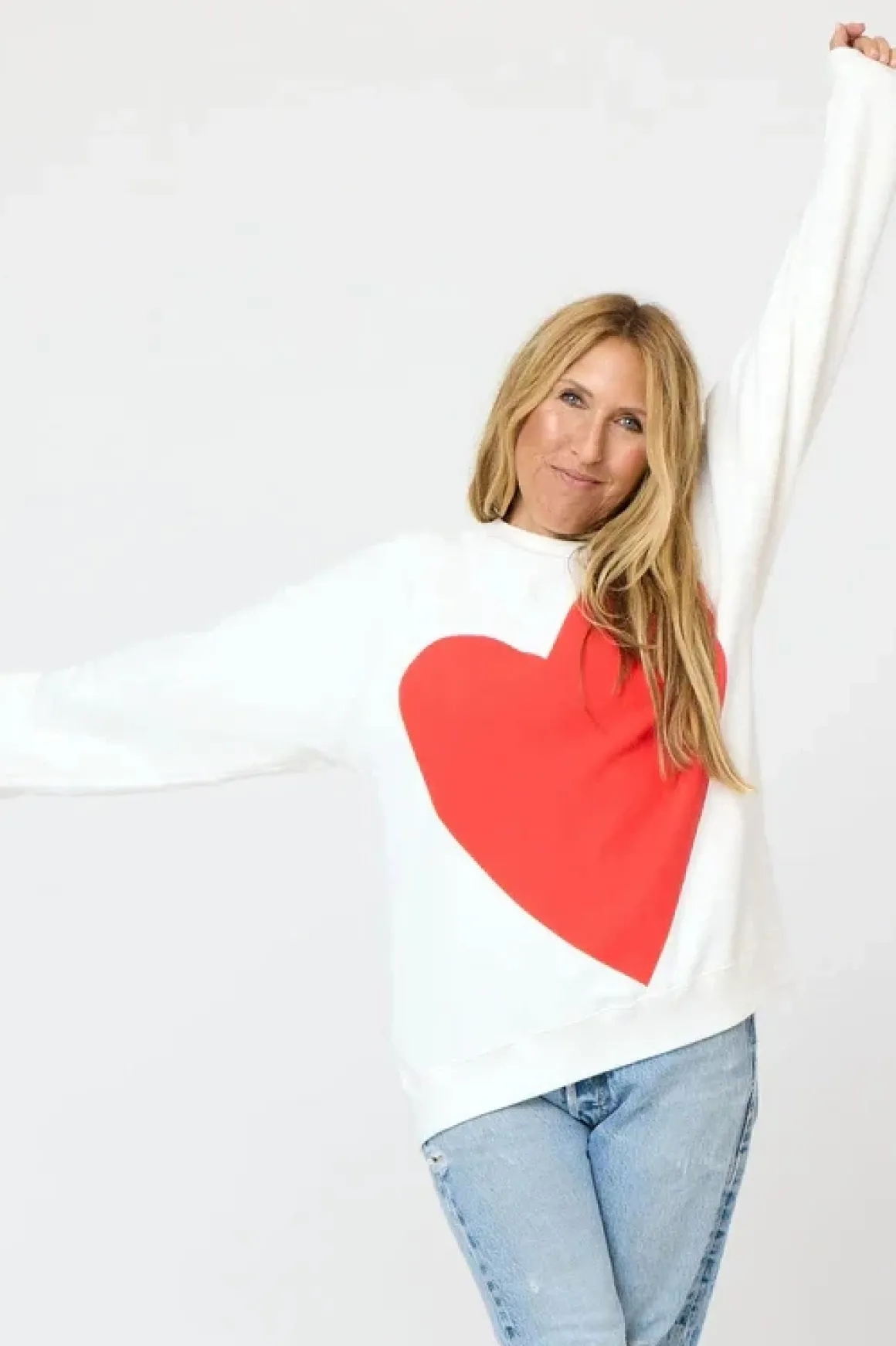 Kerri Rosenthal Benton Imperfect Heart Sweatshirt