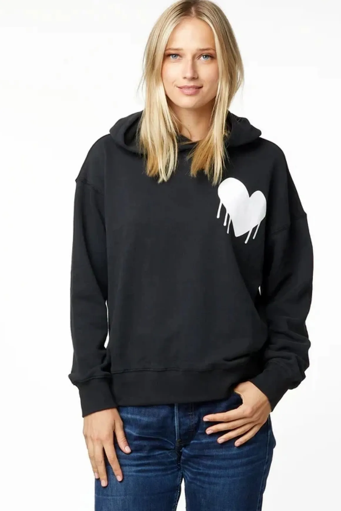 Kerri Rosenthal Boyfriend Drippy Heart Hoodie