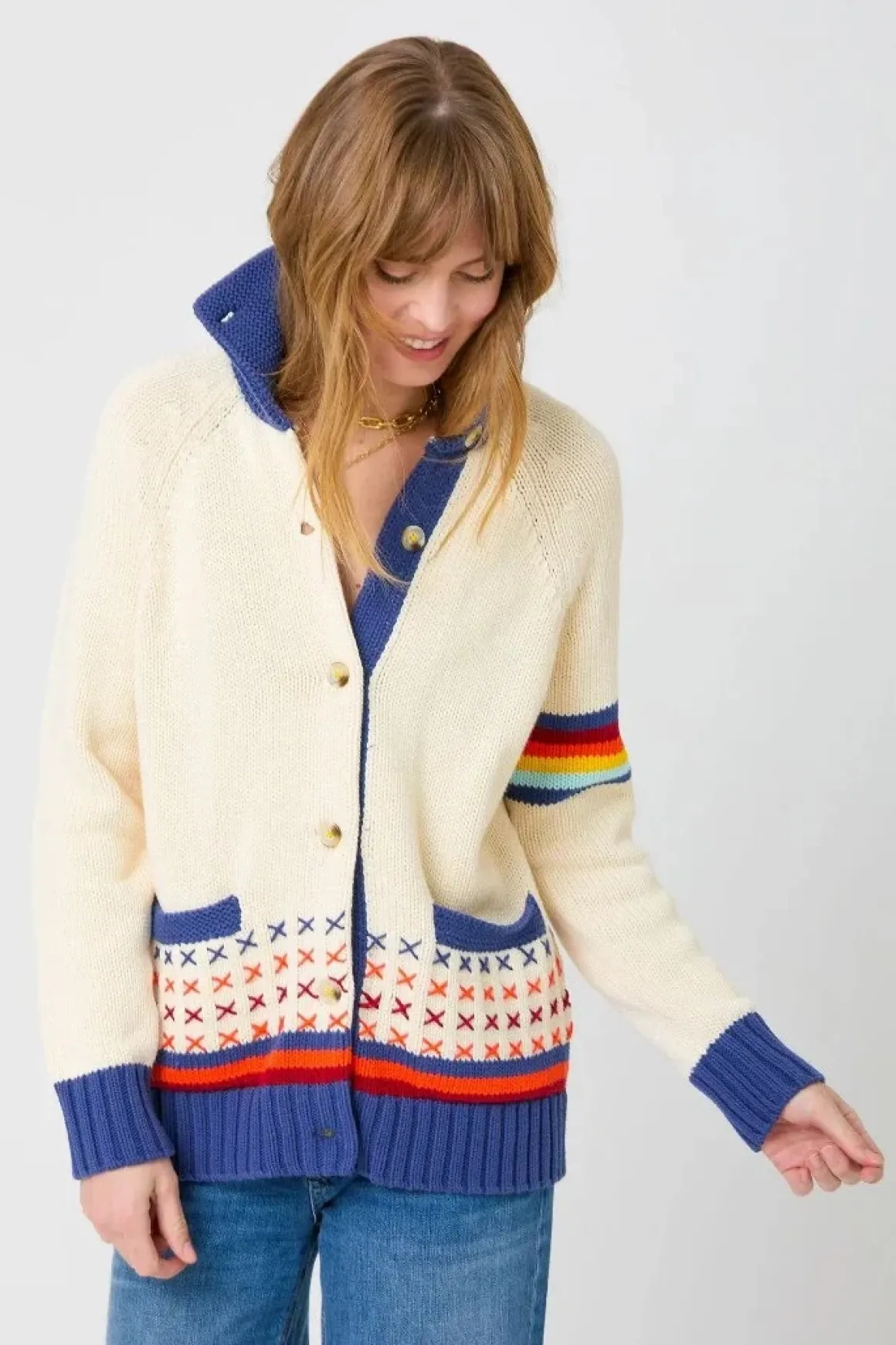 Kerri Rosenthal Joy Imperfect Heart Sweater Coat